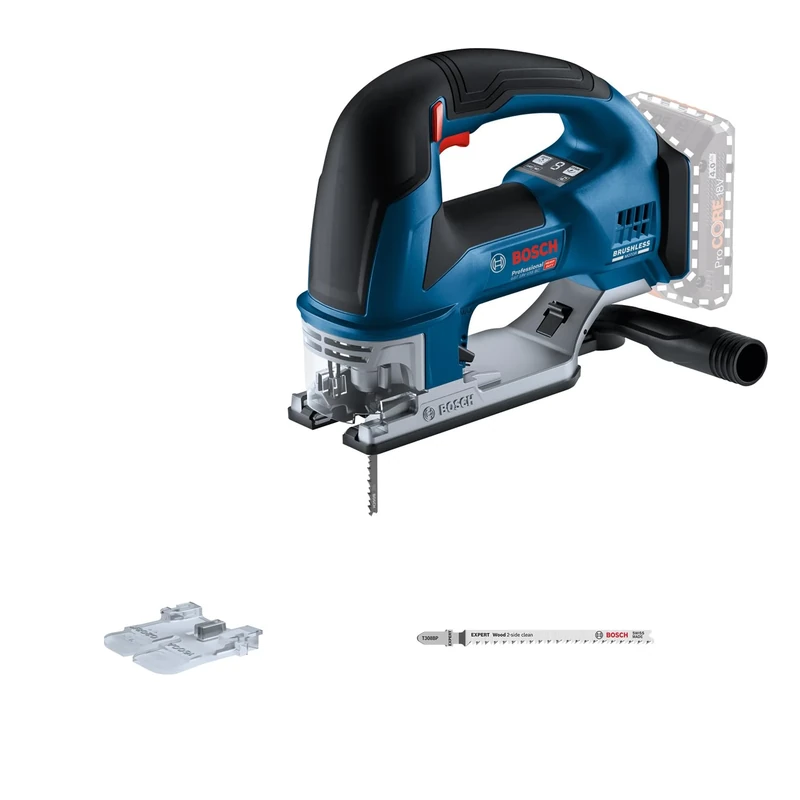 Bosch Professional 18V System Cordless Jigsaw GST 18V-155 BC (with Bow Handle, brushless Motor, Without Battery/Charger)