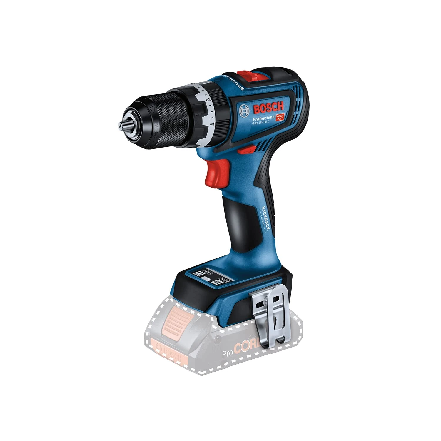 Bosch Professional 18V System Cordless Impact Drill GSB 18V-90 C (Without Battery/Charger)