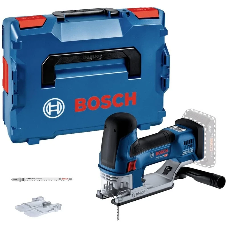 Bosch Professional 18V System Cordless Jigsaw GST 18V-155 SC (with Barrel Grip, Batteries and Charger not incl. in The Scope of delivery, L-BOXX)