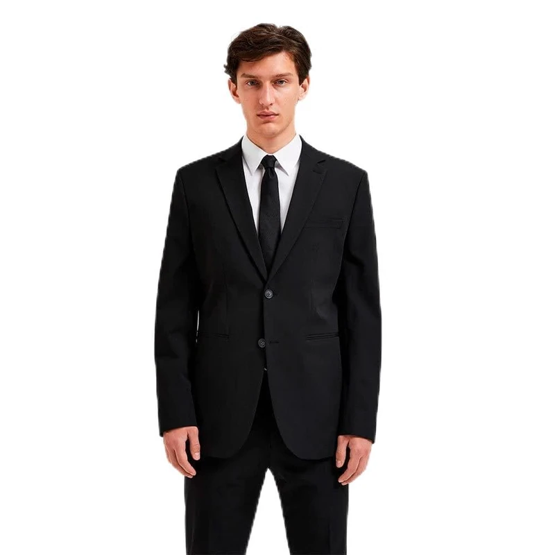 SELETED HOMME Men's SLHSLIM-Liam BLZ Flex B NOOS Blazer, Black, 110, Black, 46L