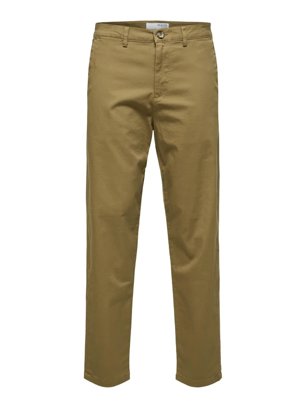 SELETED HOMME Men's Slhslimtape-New Miles 172 Flex Pants W N Chino, Ermine, 30 W/32 L - Image 1