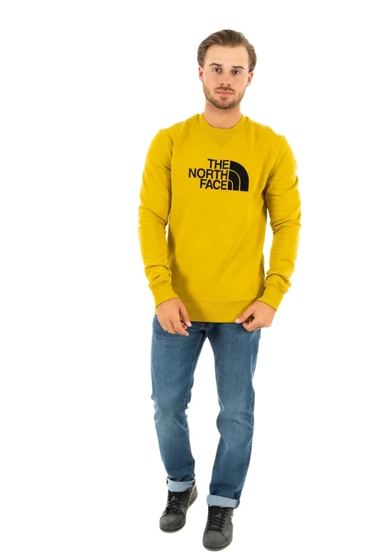 The North Face North Face Drew Peak Crew Sweatshirt Mineral Gold L