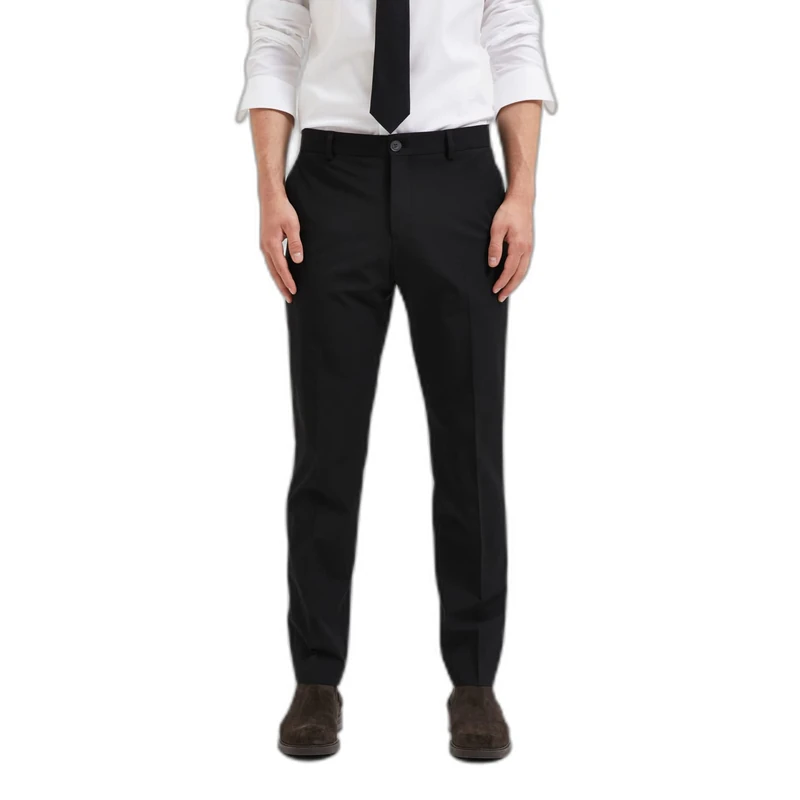 SELETED HOMME Men's SLHSLIM-Liam TRS Flex B NOOS Pants, Black, 98 - Image 1