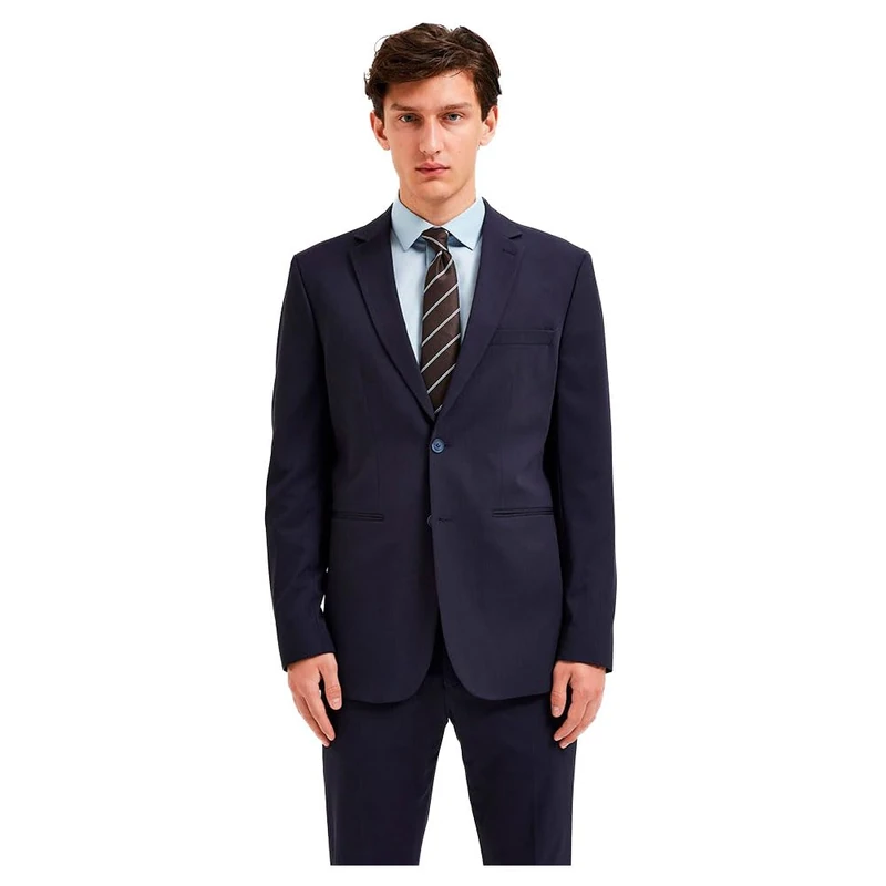SELECTED HOMME Male Blazer Slim Fit, Blazer Navy, 38