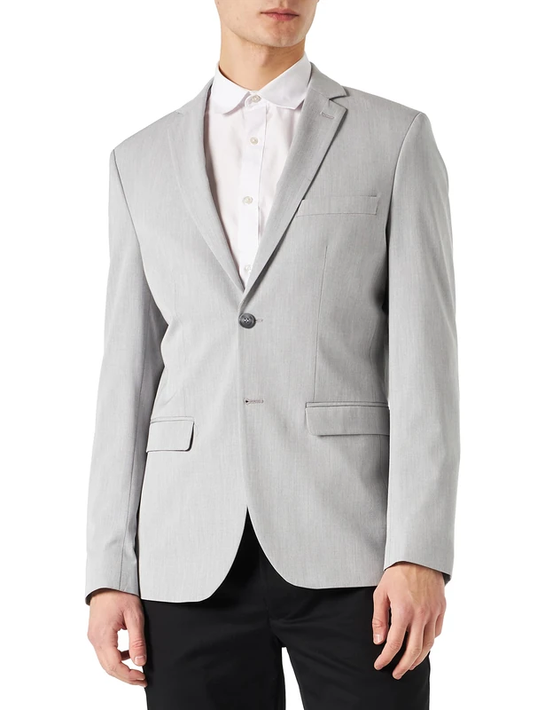SELETED Homme Men's SLHSLIM-Liam BLZ Flex B NOOS Blazer, Light Grey Melange, EU 52, Light Grey Mix, 42R
