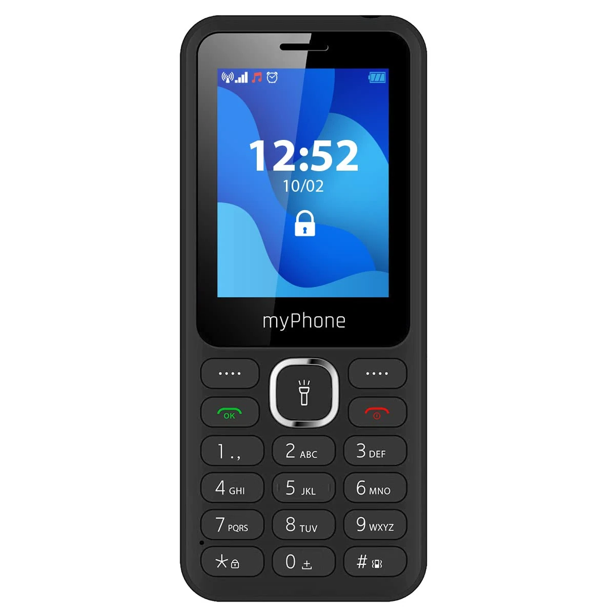 MP myPhone 6320 Button Mobile Phone without Contract, 2.4 Inch Senior Mobile Phone with Torch, Dual SIM, Camera, FM Radio, MP3, Long Battery 1000 mAh, Bluetooth, SD, Retiree, Mobile