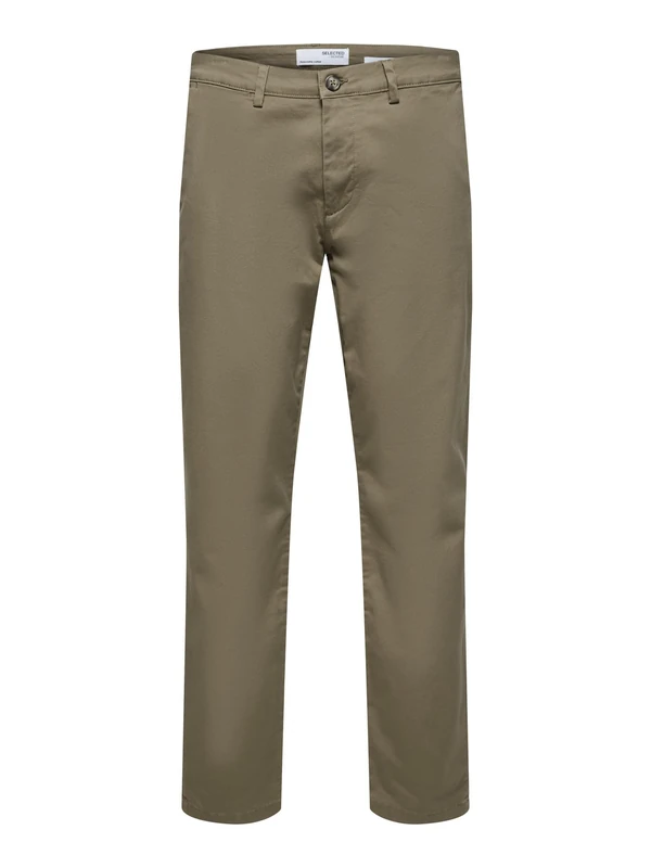 SELETED Homme Men's SLHSLIM-New Miles 175 Flex Pants W N Chino, Ermine, 38/34, Ermine, 38 W/34 L