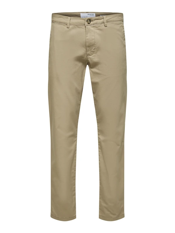 SELECTED HOMME Men's Slhslim-new Miles 175 Flex Pants W N, Greige, 36 W/34 L