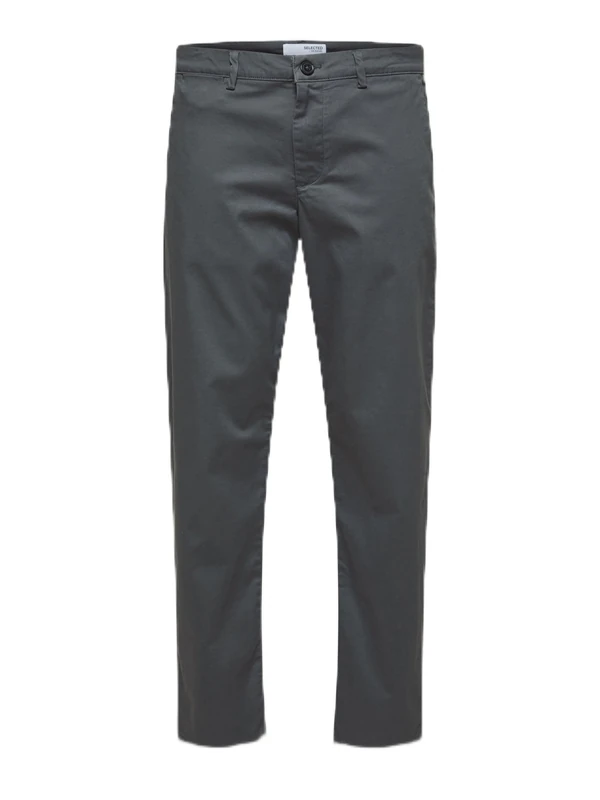 SELETED HOMME Men's SLHSTRAIGHT-New Miles 196 Flex Pants W N Chino, Dark Shadow, 38/34, Dark Shadow, 38 W/34 L