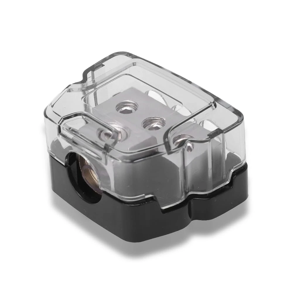 Joyzan Audio Distribution Block, Car Power Blocks Boat Ground Way Gauge Out Amp Distributor Auto Cable Splitter Copper Connecting Stereo Supply Fuse Holder Circuit for Protection Amplifier Solar