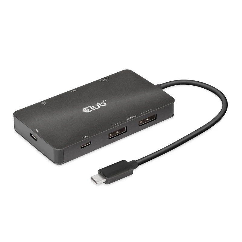 Club3D CSV-1598 USB Gen2 Type-C to Dual DisplayPort 4k60Hz 7-in-1 Portable Dock