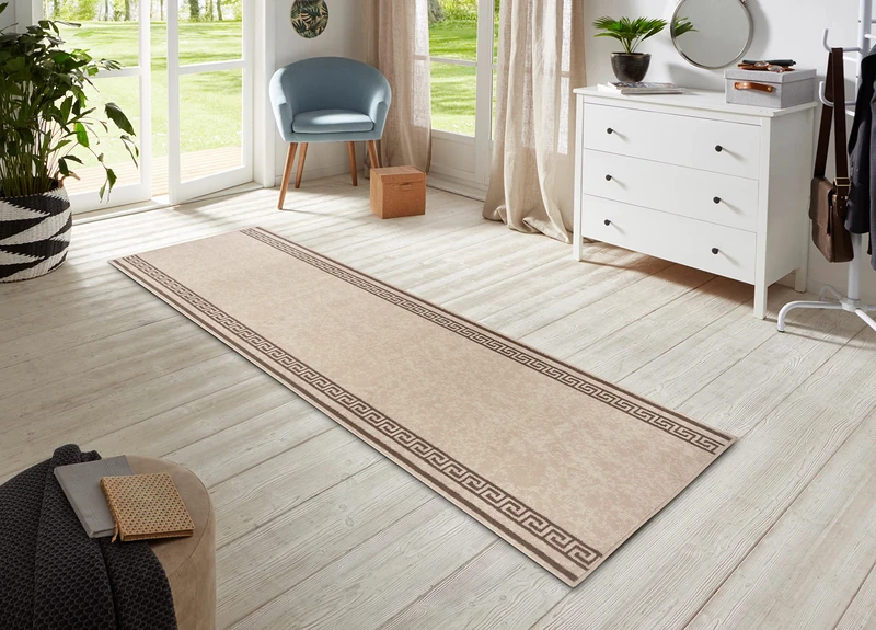Hanse Home Casa Rug Runner, 80 x 450 cm, Soft Short Pile Rug, Modern Design Runner for Hallway, Bedroom, Children's Room, Bathroom, Living Room, Kitchen, Decorative Runner - Ivory - Image 1