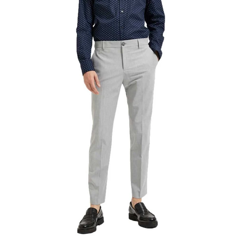 SELETED HOMME Men's SLHSLIM-Liam TRS Flex B NOOS Trousers, Light Grey Melange, 50, Light Grey Mix, 42 - Image 1