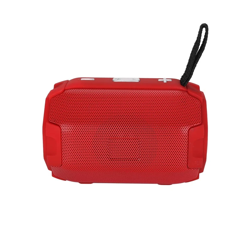 Rechargeable Wireless Bluetooth Speaker, Portable Stereo Bluetooth Speaker, Wireless Dual Pairing Outdoor Speaker for Home Party (Red)