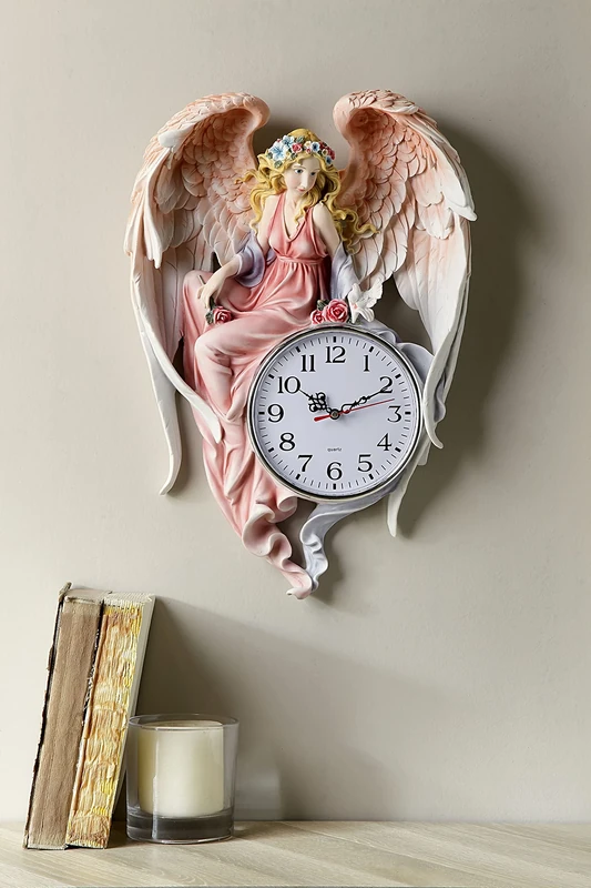 OK Lighting Clock, Polyester Resin, Multicolor - Image 1