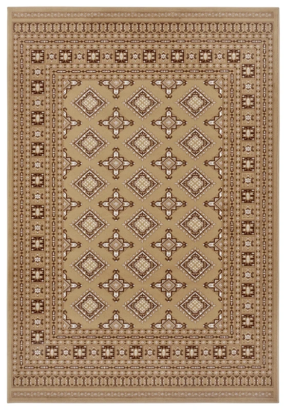 Nouristan Oriental Short Pile Rug, Sao Buchara Living Room Rug, Modern Design for Living Room, Kitchen, Hallway, Dining Room, Bedroom, Berber, 120 x 170 cm