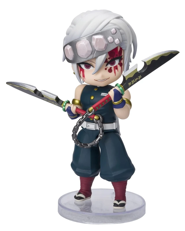 TAMASHII NATIONS - Demon Slayer: Kimetsu no Yaiba - Tengen Uzui Sound Breathing, Bandai Spirits Figuarts Mini Action Figure