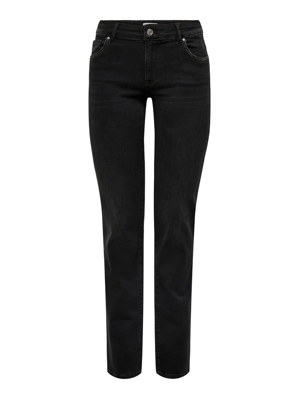 ONLY Women's ONLALICIA REG Strt DNM DOT297 NOOS Jeans, Washed Black, 27/30