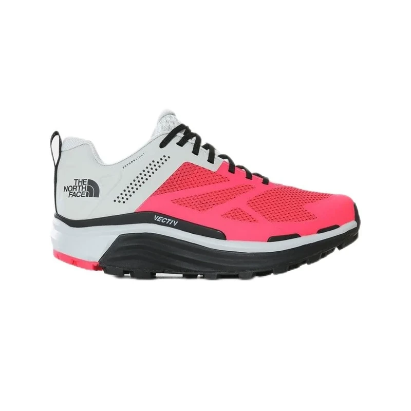 The North Face Vectiv Enduris Futurelight Trail Running Shoe Tin Grey/Brilliant Coral 6.5