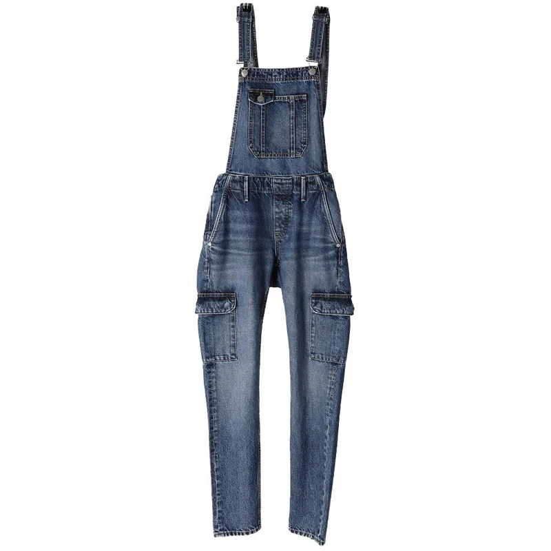 Hurley Women's W Oceancare Denim Dungaree Pants, 38