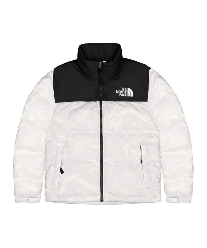 The North Face Printed 1996 Retro Nuptse Jacket Antelope Tan Ice Dye Print XL