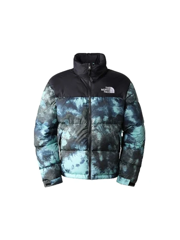 The North Face Printed 1996 Retro Nuptse Jacket Wasabi Ice Dye Print XXL