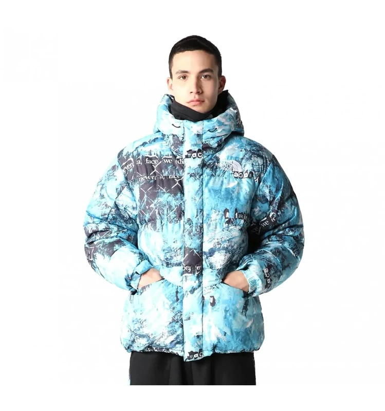 The North Face Printed Hmlyn Down Jacket Norse Blue Cole Navin Never A Face Print XS
