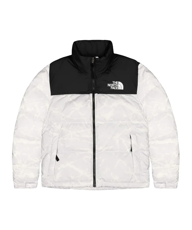 The North Face Printed 1996 Retro Nuptse Jacket Lavender Fog Mountain Splatter Print XL