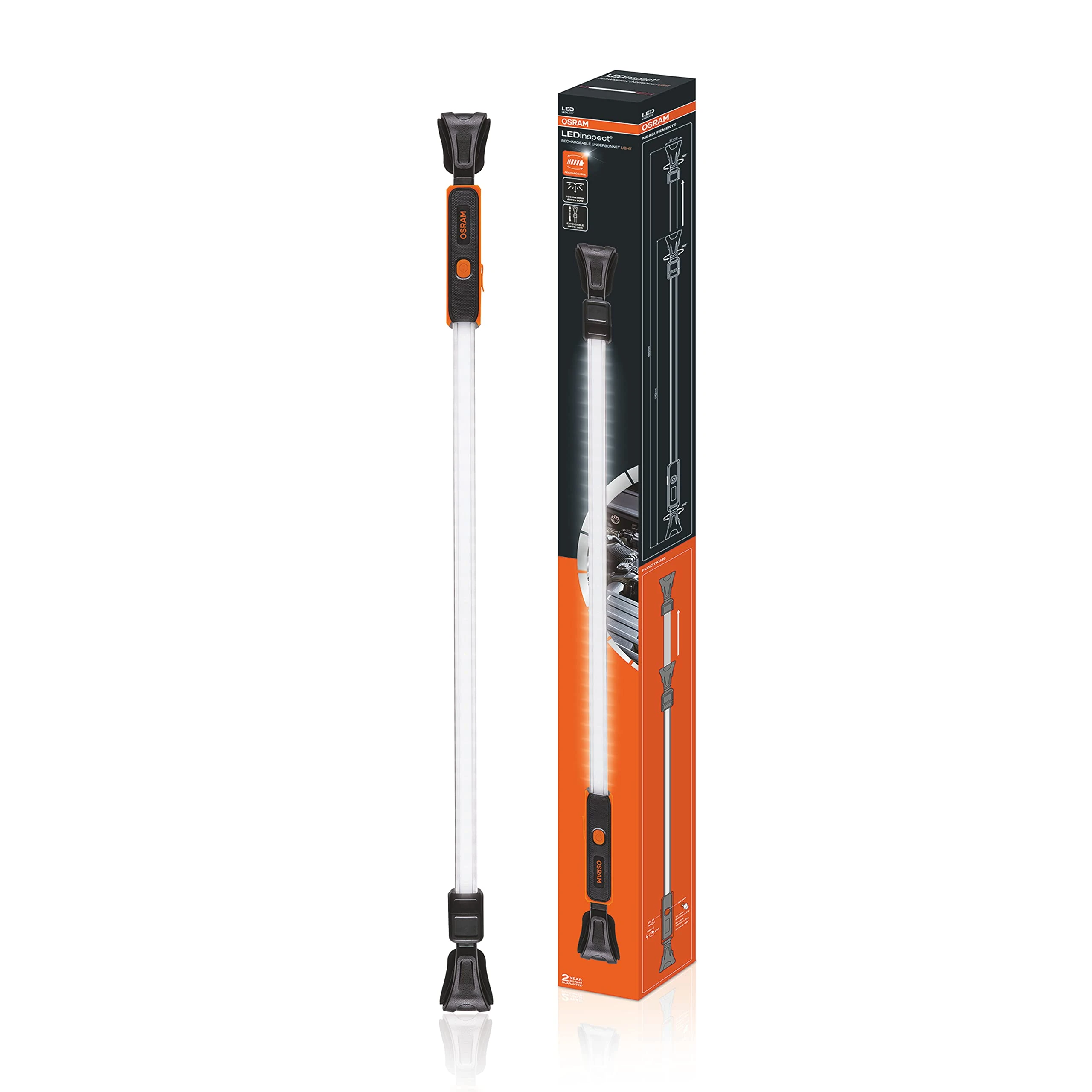 Osram LEDinspect RECHARGEABLE UNDERBONNET LIGHT, 6500K, LED inspection lamp,rotation up to 360°, rechargeable lithium battery