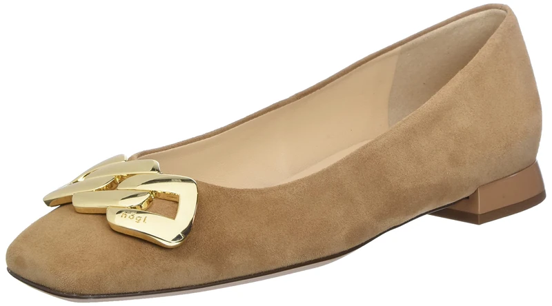 HÖGL Women's Coco Ballet Flats, Lighttoffee, 35 EU, Lighttoffee