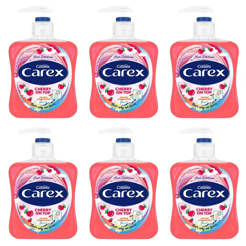 Carex Cherry On Top Anitbacterial Handwash 6x250ml