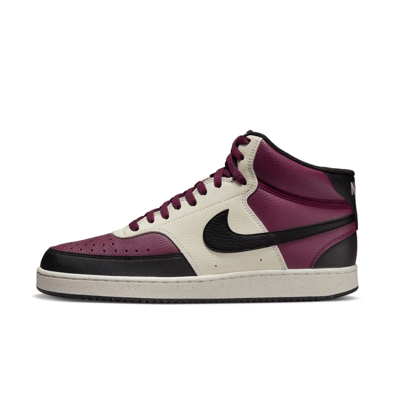 NIKE DN3577-600 Court Vision MID NN Men Dark Beetroot/Black-SAIL UK 9.5 - Image 1