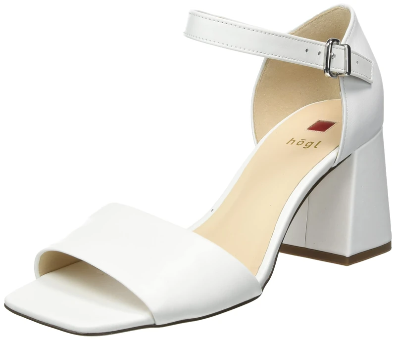 HÖGL Women's Beatrice Sandals, White, 2 UK