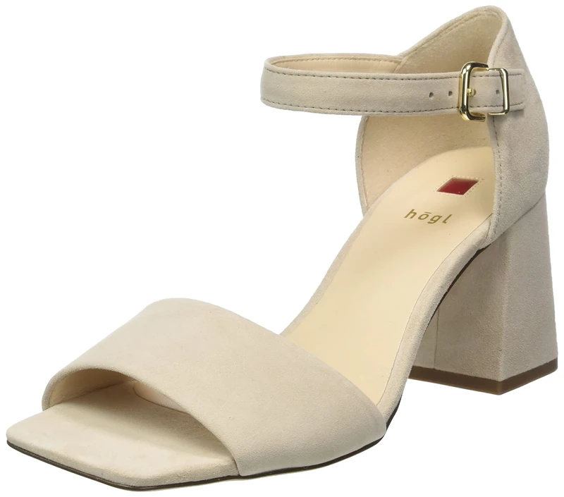 HÖGL Women Beatrice Sandals, Light Taupe, 42 EU X-Weit