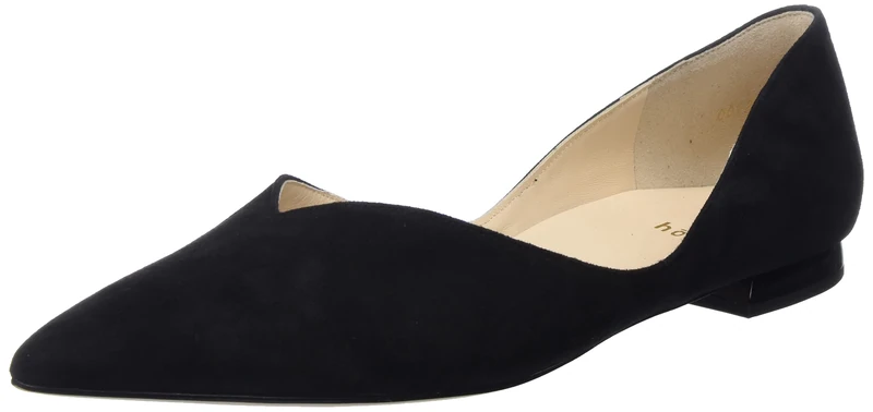 HÖGL Women's Basic Ballet Flats, Black, 34.5 EU X-Weit