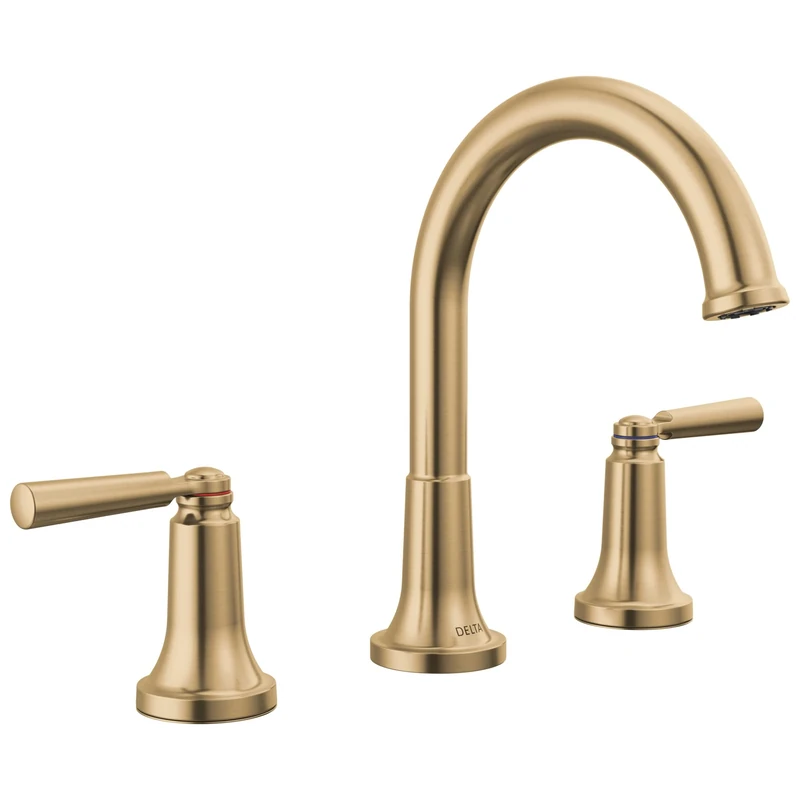 Delta 3535-CZMPU-DST Saylor Widespread Bathroom Faucet, Champagne Bronze