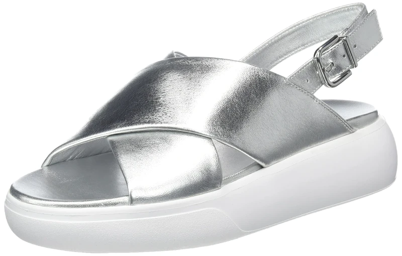 HÖGL Women's Alma Sandals, Silver, 8 UK