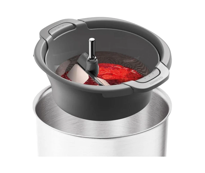 Kenwood KAT20.000GY Strainer and Strainer Attachment for Kenwood Food Processors, for Fruit, Vegetables and Dry Products, Dishwasher Safe, Grey - Image 1