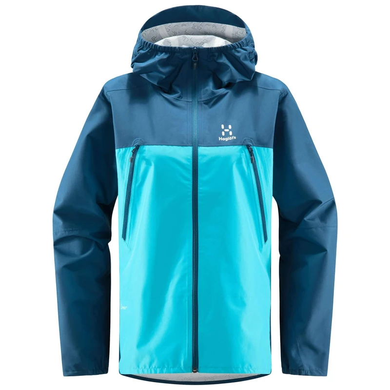 HAGLOFS 604816_4TN SPIRA Q Jacket Women's DARK OCEAN/MAUI BLUE Size XS