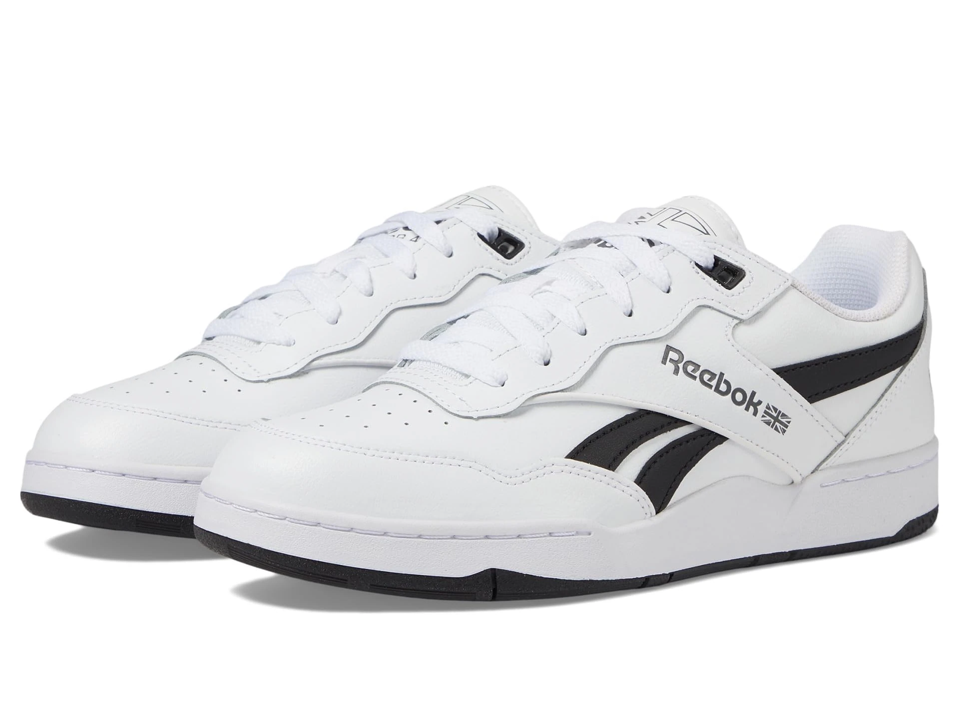 Reebok Unisex Adult BB 4000 II Basketball Shoe, Ftwr White/Core Black/Pure Grey, 8.5 Women/7 Men