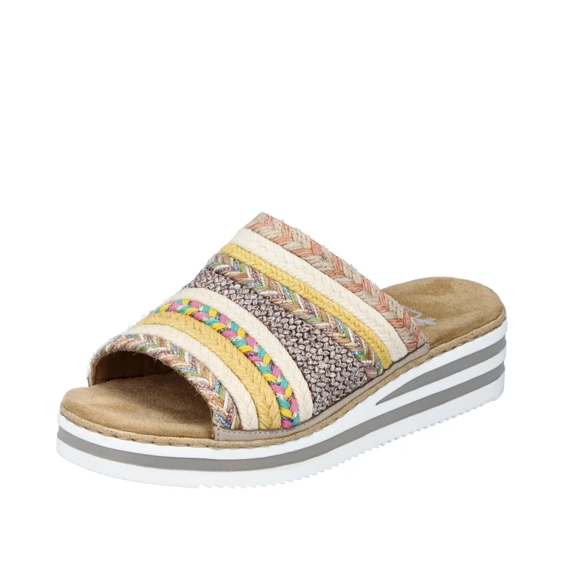 Rieker Women's V02a8 Mule, Multicoloured, 6 UK