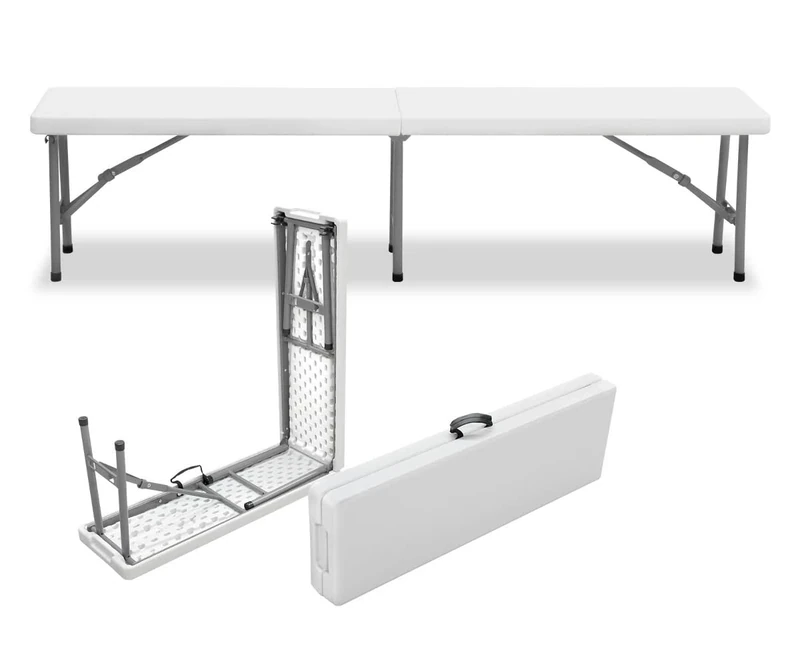 Anilar Folding Bench, White, Estándar