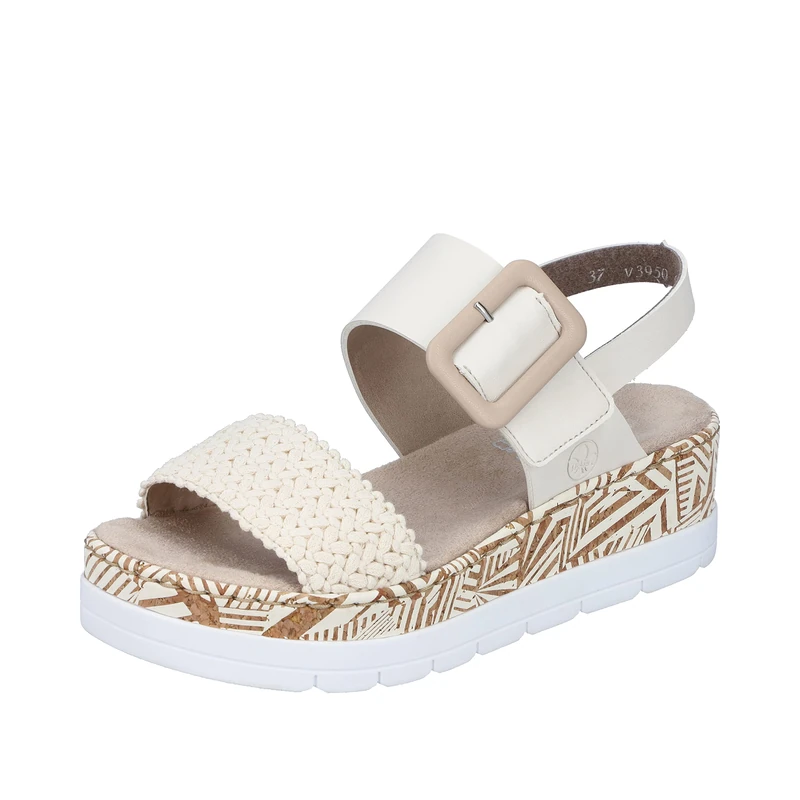 Rieker V3950-61 Womens Sandals Beige