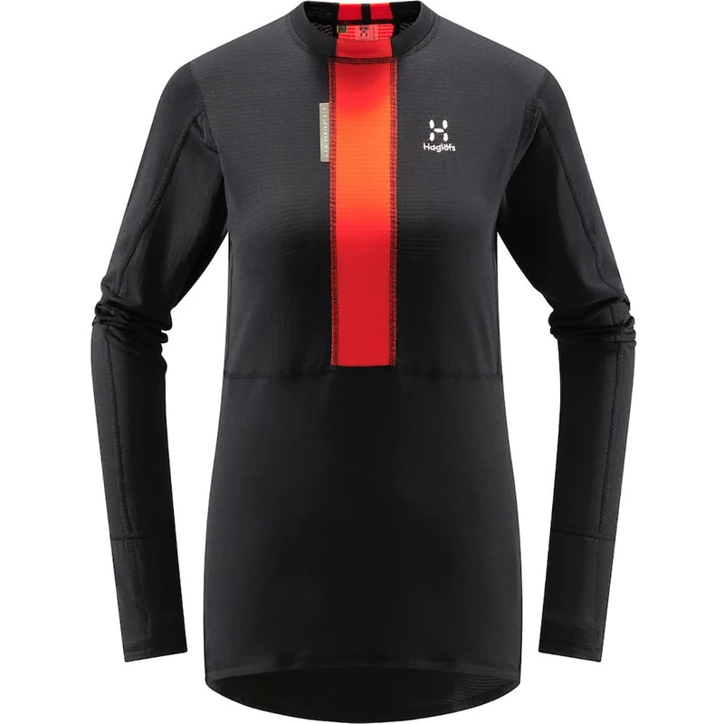 HAGLOFS 605263_4UF L.I.M ZT Base Thermal Shirt Women's True Black/Zenith RED Size S