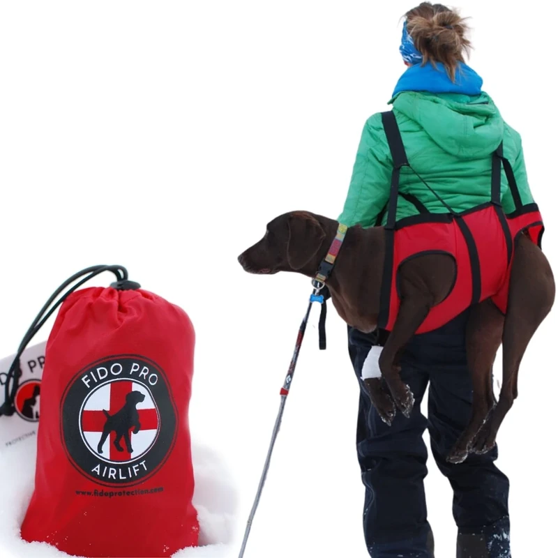 Fido Pro Airlift Emergency Dog Rescue Sling - Red, L