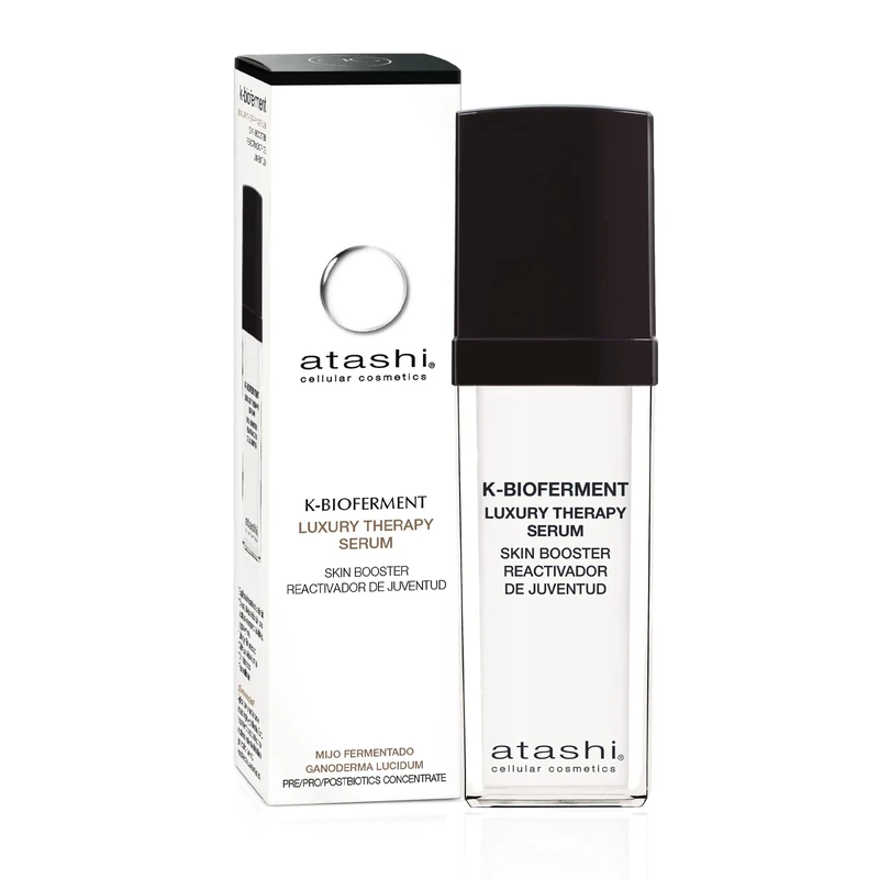 Atashi K-Bioferment | Therapy Luxury Skin Booster Serum | Youth Reactivator Serum | Regenerating Anti-Ageing Face Serum | Sensitive and Stressed Skin | 30 ml
