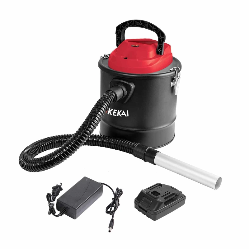 Kekai Graciano 12 Liter Cordless Vacuum Cleaner | Ash Blower Washable HEPA Filter with Battery and Charger