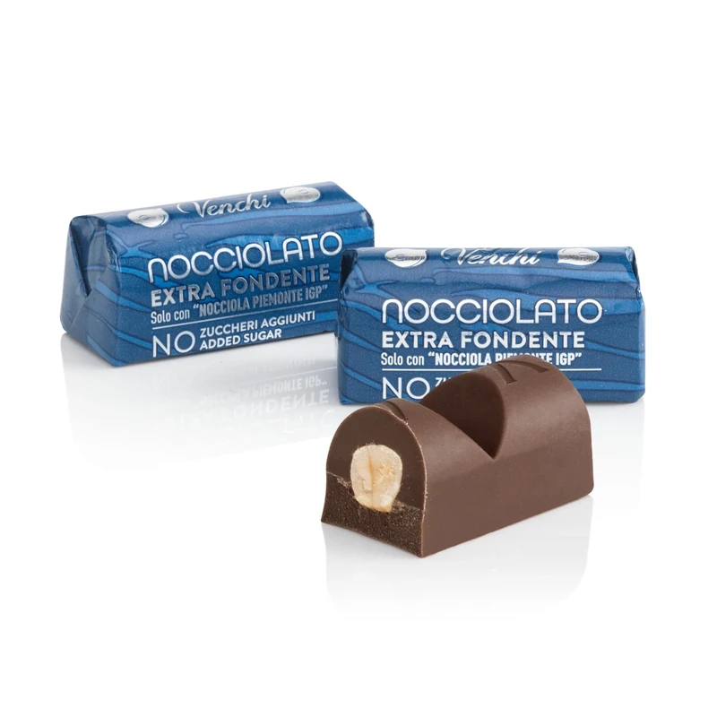 Venchi - Dark Chocolate and PGI Piedmont Hazelnut Spread, 200 g - Gluten Free - Vegan