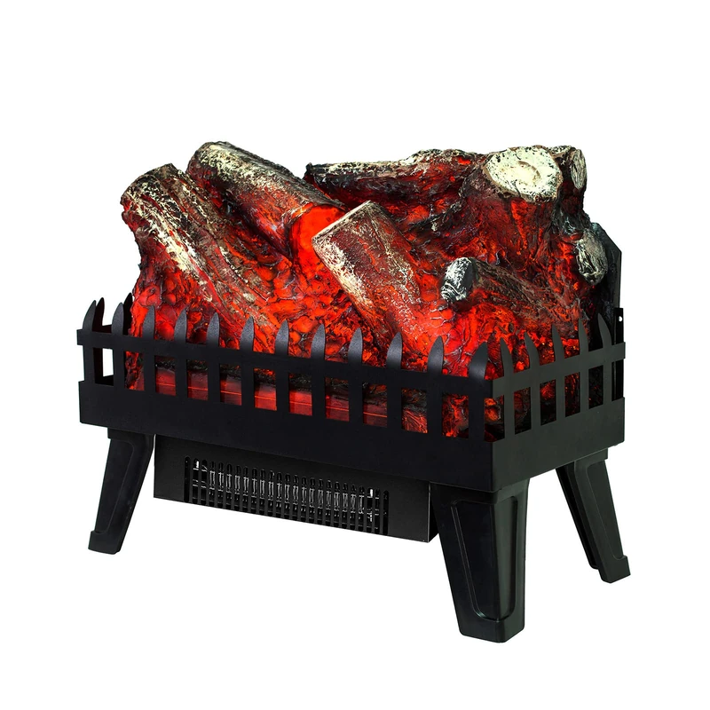 Kekai Utah 47.5x22x40.36 cm Indoor Electric Decorative Fireplace with Wood Fire Effect 2 Heating Levels