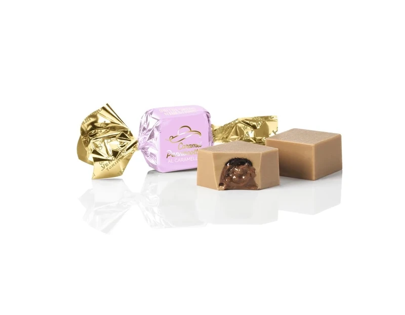 Venchi - Pannacotta & Caramel - Caramel Chocolate with Liquid Caramel Centre, 1 kg - Gluten Free